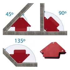 Kit 4 Esquadro Magnetico Solda 12 Kg Soldador Serralheiro Foto mini 4