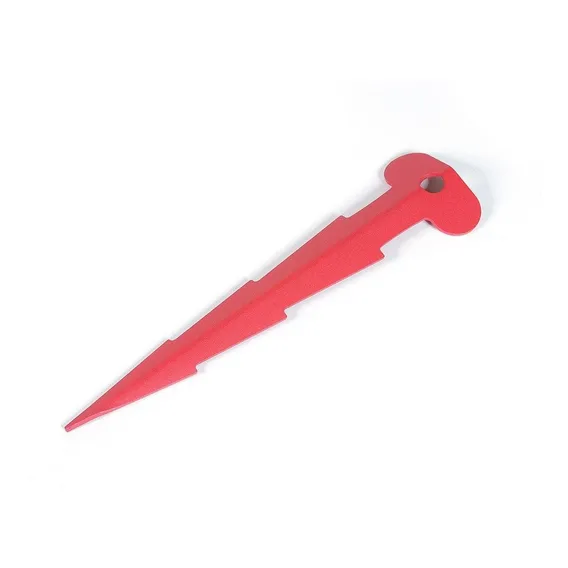 Kit 4 Estaca Speck Tarp T -reforçado -barraca -aço -vermelho Foto 1