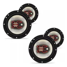 Kit 4 Falantes 6' Triaxial 200w Rms Polo Golf Voyage Fox Cor Vermelho Foto mini 1