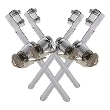 Kit 4 Fechadura Para Vitrine Freezer 2 Chaves 140mm Starfer Cor Zincada Foto mini 1