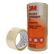 Kit 4 Fita Adesiva 3M Embalagem Transparente 48mm x 50m Foto mini 2