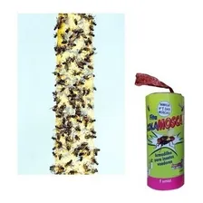 Kit 4 Fita Rolo Cola Mosca Mosquito Armadilha Para Mosca Foto mini 2
