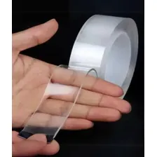 Kit 4 Fitas Dupla Face Transparente Adesiva Fixação Forte Cor Branco Foto mini 2