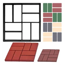 Kit 4 Forma Molde Concreto Tijolinho Calçada Pedras Jardim Foto mini 4