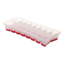 Kit 4 Formas De Gelo Flexivel Plastico Sanremo Cor Vermelho Foto mini  2