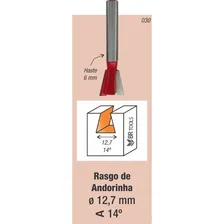Kit 4 Fresa Tupia Encaixe ( Rabo De Andorinha ) 12,7mm Foto mini  2