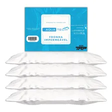 Kit 4 Fronhas ImpermeƔveis Aquatech 50x70 100% PoliƩster Branco Foto mini 1
