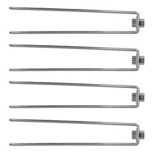 Kit 4 Garfos Duplo Com Trava Inox Para Espeto Simples 4,5mm Foto mini 1