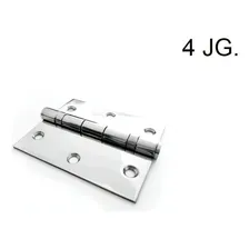 Kit 4 Jg DobradiƧa AƧo Com Rolamento 3 X 2,5 Polido - 12 PƧ Foto mini 2