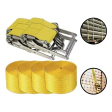 Kit 4 Jogos Cinta Catraca De Amarração Carga 1500kg Fertak Cor Amarelo Foto mini 1