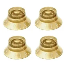 Kit 4 Knob Dourado Inclinado Guitarra Baixo Les Paul Sg Prs Foto mini 1