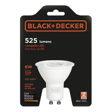 Kit 4 Lampada Led Dicroica Gu10 6w Black + Decker Mr16 Foto  mini 1