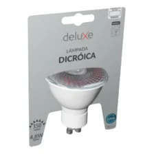 Kit 4 Lâmpadas Dicroica Led 4,8w Gu10 Mr16 Luz 3000k Avant Foto mini 1