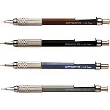 Kit 4 Lapiseiras Pentel Graphgear 500 0.3,0.5,0.7,0.9 Cor Prateado Foto  mini 1