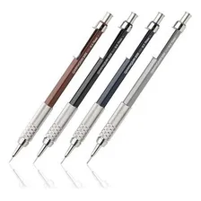 Kit 4 Lapiseiras Pentel Graphgear 500 0.3,0.5,0.7,0.9 Cor Prateado Foto mini  2