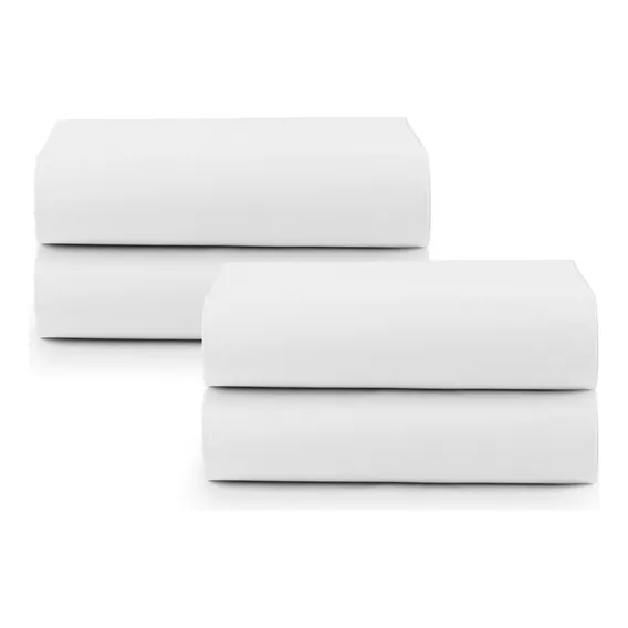 Kit 4 Lençol Avulso Sem Elástico Queen Premium 180 Fios Foto 1