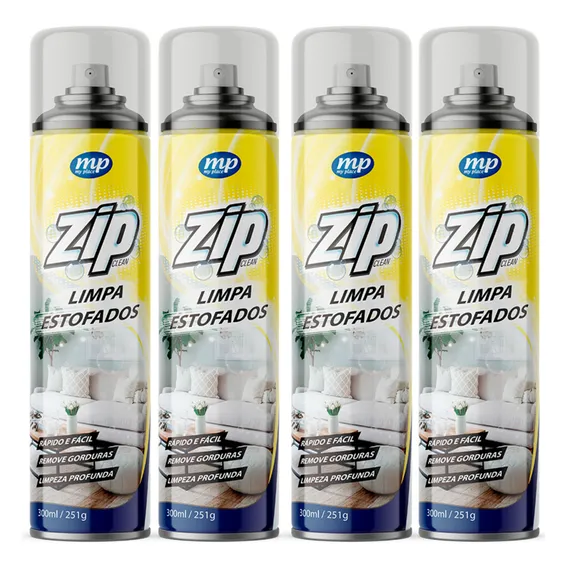 Kit 4 Limpa Estofados Higienizador A Seco Remove Sujeiras Foto 1