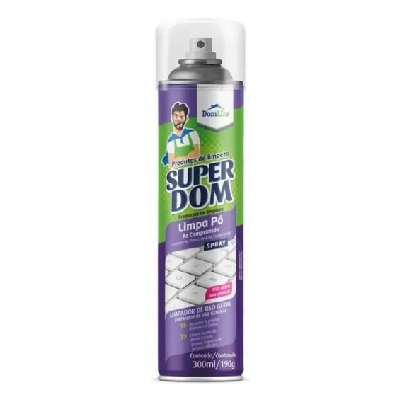 Kit 4 Limpa P贸 Ar Comprimido Domline 300ml Teclados Pc Foto 1