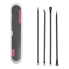 Kit 4 Limpeza Extrator Cureta Tira Acne Cravos E Espinha Foto  mini 1