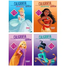 Kit 4 Livros Didáticos Caligrafia IncrÃvel Princesas Disney Foto mini 1