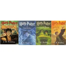 Kit 4 Livros Harry Potter 4 5 6 7 Foto mini 1