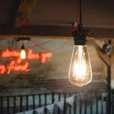 Kit 4 Lâmpada Led 4w Pera Decor St64 Bivolt Retro Vintage Luz Âmbar 110v/220v Foto mini 4