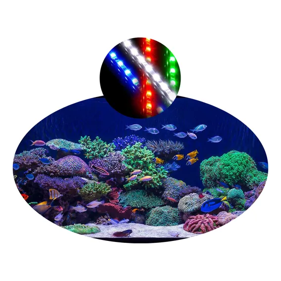 Kit 4 Lâmpadas Barra Led Iluminação AquÔrio Peixes 127/220v Foto 1