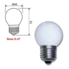 Kit 4 Lâmpadas Incandescente Bolinha 25w 127v Leitoso Foto mini 4