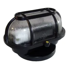 Kit 4 Luminária Arandela A Prova De Vapor Em AlumÃnio Estrutura Preto 127/220v Foto mini 2