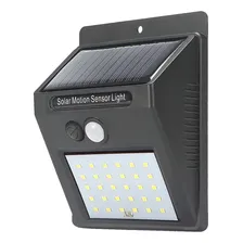 Kit 4 Luminária Solar 20 Led Com Sensor Movimento Fotocelula Foto mini 1