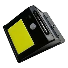 Kit 4 Luminária Solar Parede 48 Led Sensor Movimento Externa Cor Preto Foto mini 4