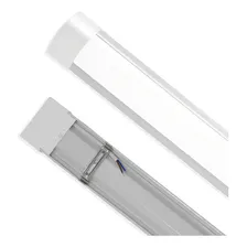 Kit 4 Luminária Tubular Led Linear 60cm 20w Luz Frio Cor Branco Frio 110v/220v (bivolt) Foto mini 4