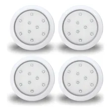 Kit 4 Luminárias Led Azul Piscina 9w 12v 80mm Refletor Foto mini 1
