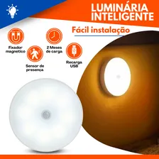 Kit 4 Luminárias Luz Led De Emergência Com Sensor De Presença Recarregável Longa Duração Foto mini 3