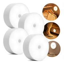 Kit 4 Luminárias Luz Led De Emergência Com Sensor De Presença Recarregável Longa Duração Foto mini 1