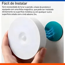 Kit 4 Luminárias Luz Led De Emergência Com Sensor De Presença Recarregável Longa Duração Foto mini 4