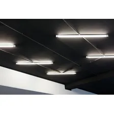 Kit 4 Luminárias Sobrepor Led 40w 120cm Tubular Branco Frio Foto mini 4