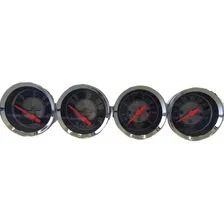 Kit 4 Manômetros Mecânico Chevrolet C10 Veraneio Foto mini 1