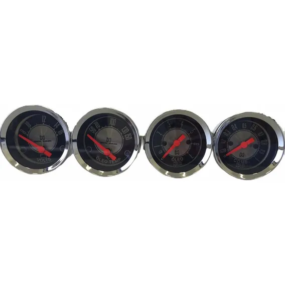 Kit 4 Manômetros Mecânico Chevrolet C10 Veraneio Foto 1