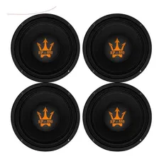 Kit 4 Médio Falante Magnum 550 Rms 8 Pol Rex Power Forte Cor Preto Foto mini 1