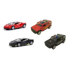 Kit 4 Miniaturas De Ferro Polícia E Bombeiro Diecast +3 Foto mini 1