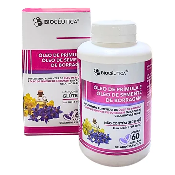 Kit 4 Óleo De Primula Semente Borragem Tpm Menopausa Mulher Foto 1