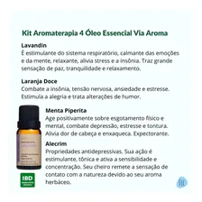 Kit 4 Óleo Essencial Natural Via Aroma 100% Puro Clássico I Foto mini 2