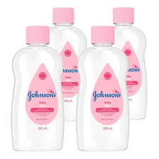 Kit 4 Óleo Puro Hidratante Johnson's Baby Hidratação 200ml Foto mini 1