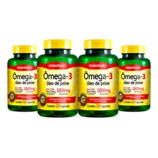Kit 4 Ômega3 Óleo De Peixe Epa Dha 120 Cáps 1000mg Maxinutri Sabor Sem Sabor Foto  mini 1