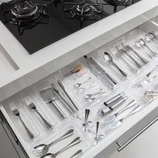 Kit 4 Organizador Closet Cozinha Banheiro Escrit贸rio Escolar Cor Transparente Foto mini 2