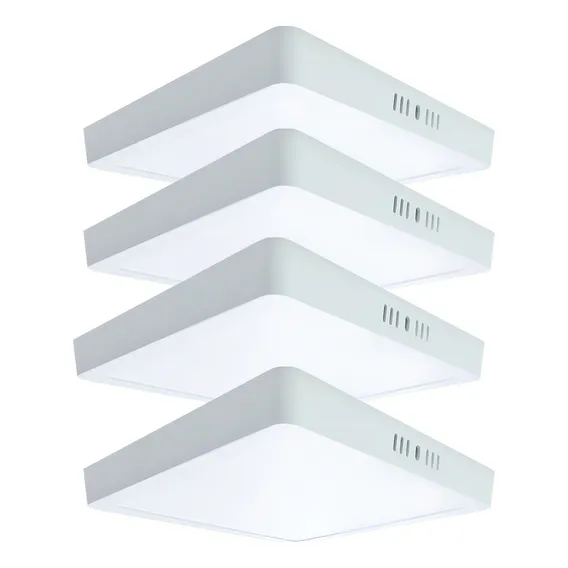 Kit 4 Painel Plafon 25w Led Quadrado Sobrepor Bivolt Foto 1