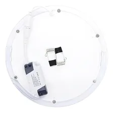 Kit 4 Painel Plafon Embutir 18w Redondo Branco Quente 3000k Bivolt Foto mini 4