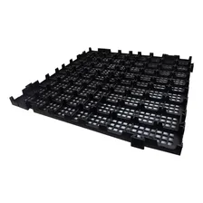 Kit 4 Paletes Pallet Estrado Piso Plástico 50x50 Preto Foto mini  2