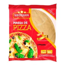 Kit 4 Pc Massa De Pizza 28cm Siberiann 300g 2 Discos Meia Foto mini 1